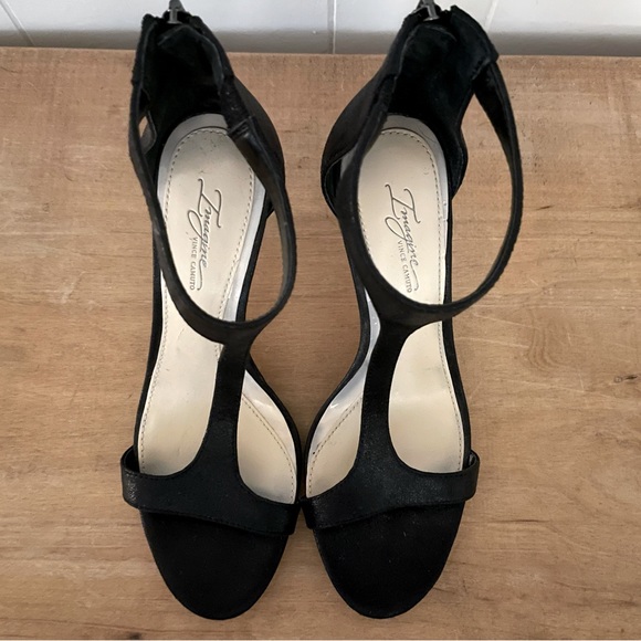 Vince Camuto Imagine Open Toe Black Heels — Women’s 7.5 — Worn only once - Picture 9 of 16